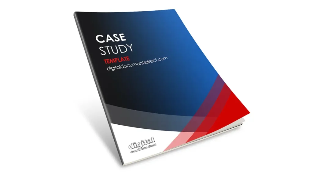 Case study template in MS Word for documenting business success stories and client projects