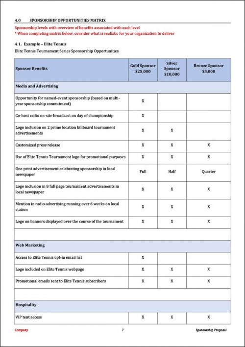 Sponsorship proposal software picture
