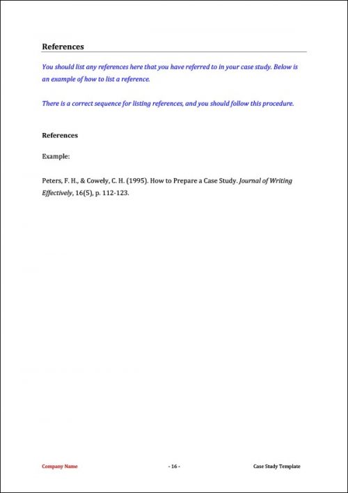 One Page Case Study Template Archives Digital Documents Direct 