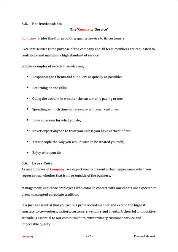Protocol Template Improve Your Business Easily and Fast