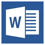 The logo for Microsoft Word, featuring a stylized blue "W" on a blue background with a white page icon partially behind it.