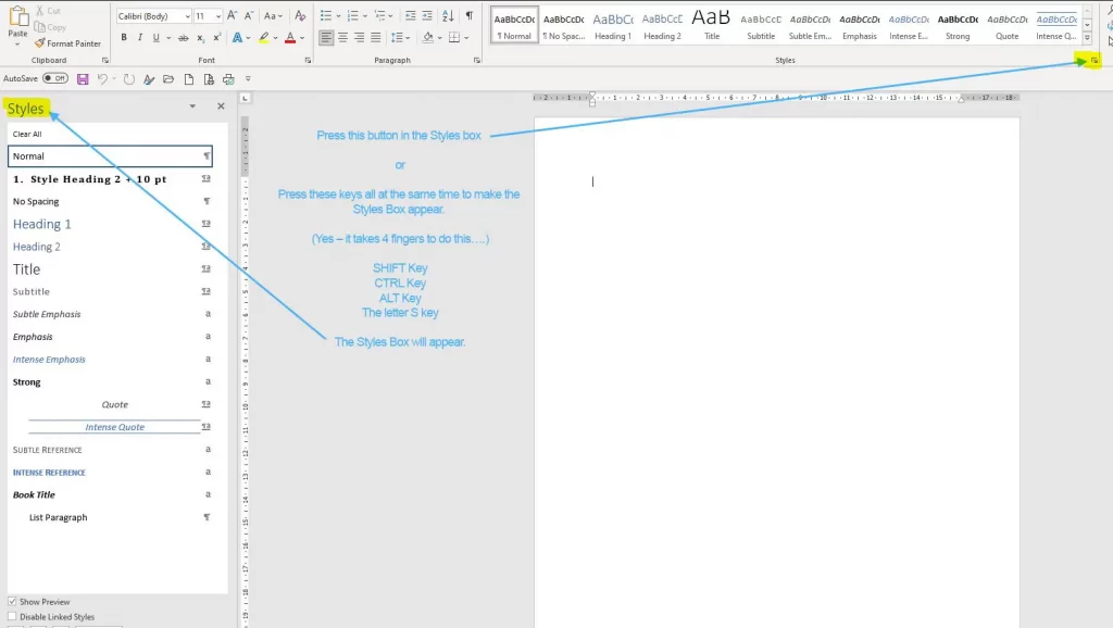 How to Copy Styles Between MS Word Documents