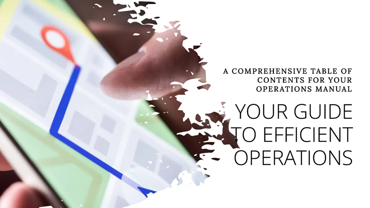 Operations Manual Table of Contents - 8 Essentials