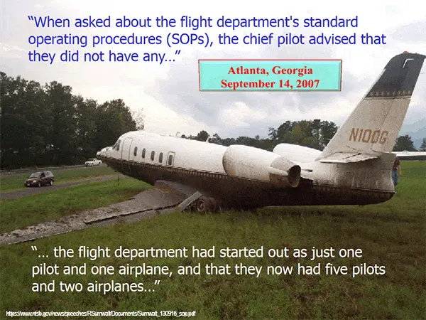Plane without SOP's Crash