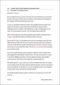Operations Manual Template