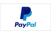 A logo of PayPal, featuring the company's distinctive double 'P' symbol in blue and white. The 'P' letters are interlinked, forming a recognizable emblem. The background is plain, with no additional visual elements.