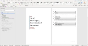 Anti-bullying Policy Template - Click to Enlarge