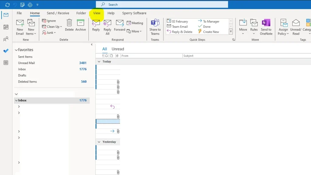 Outlook Ribbon Disappeared
