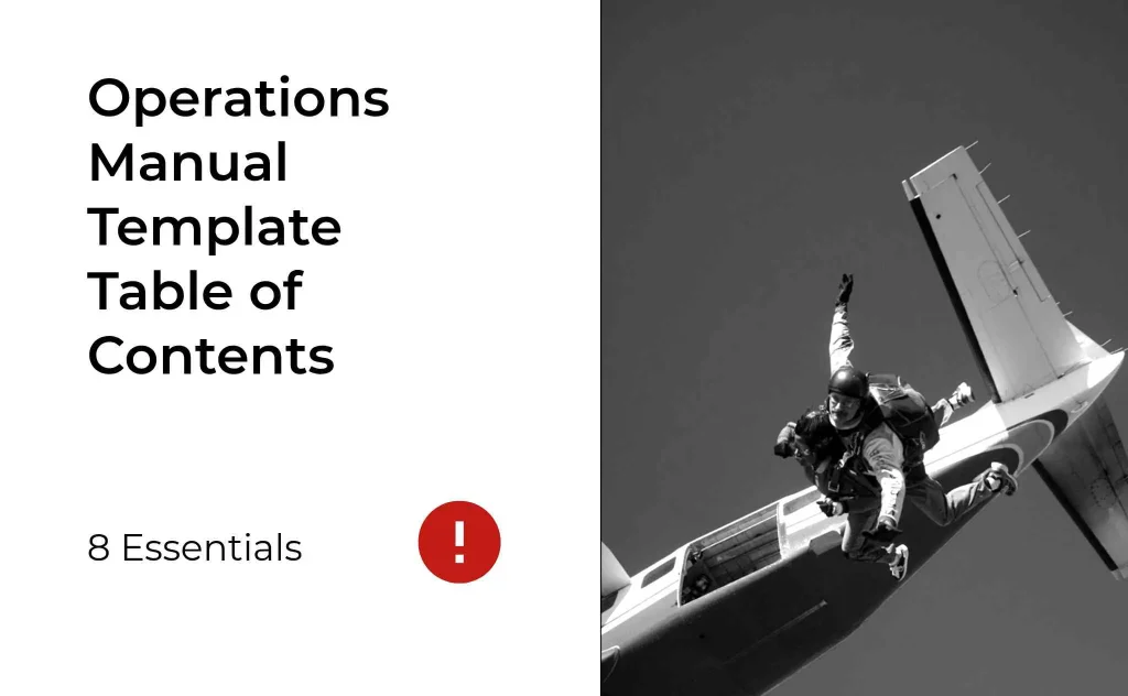 Operations Manual Template Table of Contents – 8 Essentials