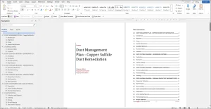 Copper Sulfide Dust Remediation Management Plan Template