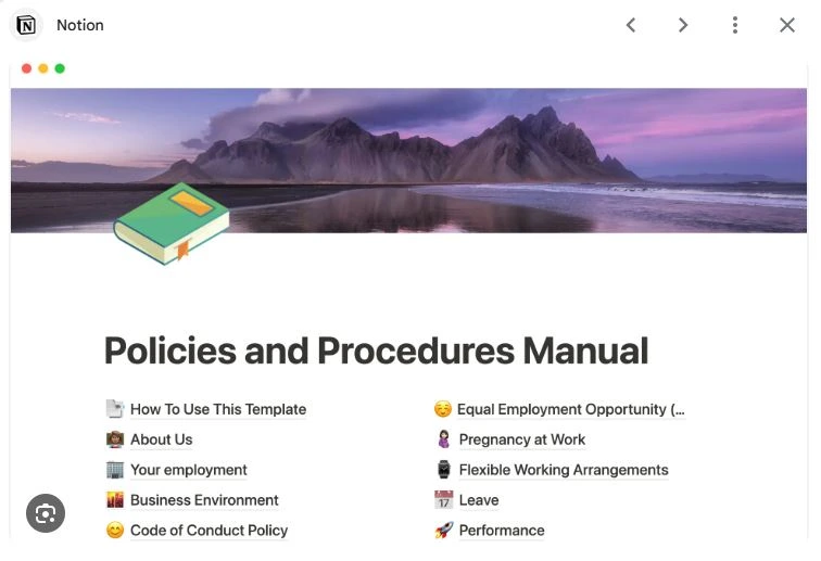 Procedure Manual Example 3